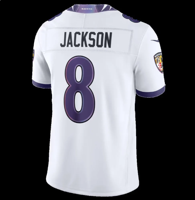 Lamar Jackson Baltimore Ravens Nike Vapor F.U.S.E. Limited Jersey – White