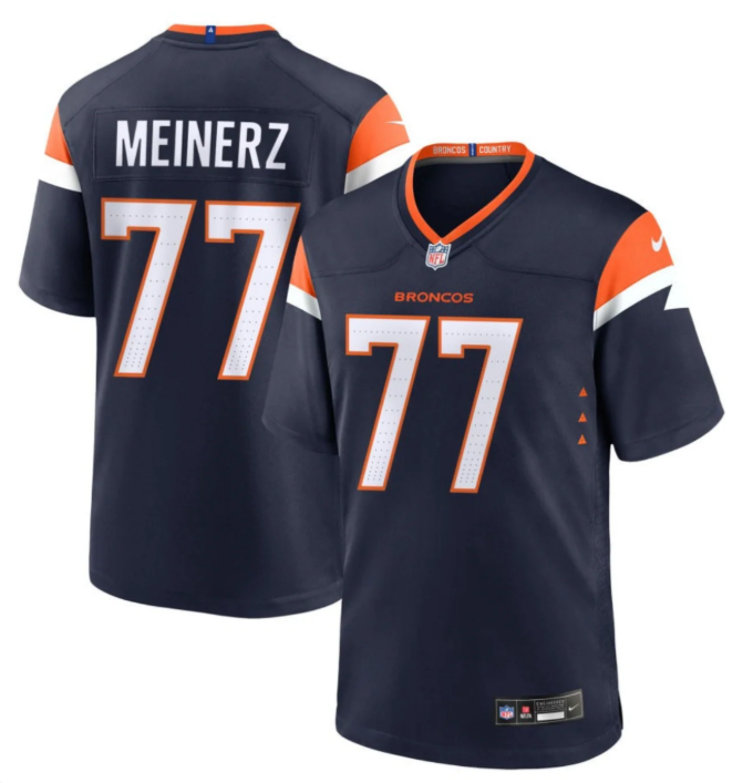 Quinn Meinerz Denver Broncos Nike 2024 Game Jersey – Orange