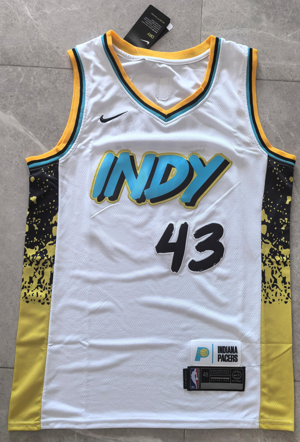 Pascal Siakam Indiana Pacers Men's #43 2024/25 City Edition Jersey - White