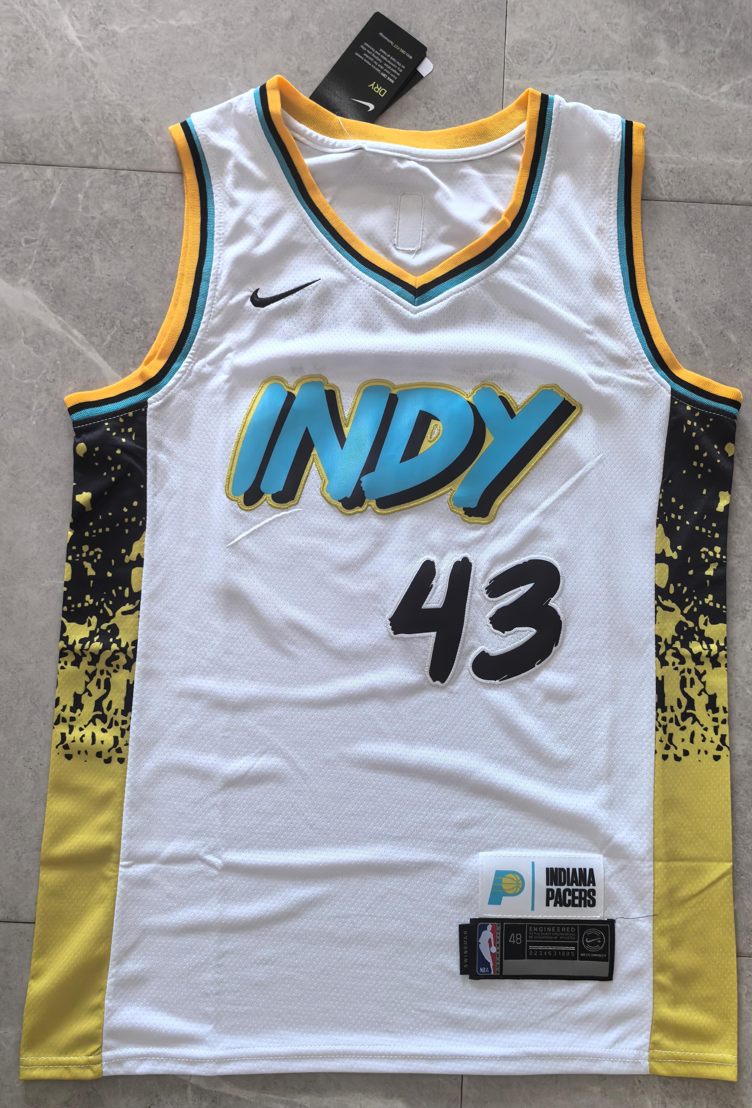 Pascal Siakam Indiana Pacers Men's #43 2024/25 City Edition Jersey - White