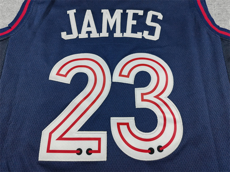 Men's Philadelphia 76ers Navy 2023/24 Custom Swingman Jersey - City Edition