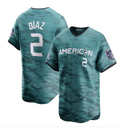 Men's #2 Yandy Díaz American League 2023 All-Star Game Limited Player Jersey - Teal