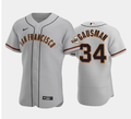 San Francisco Giants #34 Kevin Gausman Gray Road Baseball Jersey