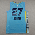 Men's Memphis Grizzlies #27 Cameron Boozer Light Blue Swingman Jersey - Statement Edition