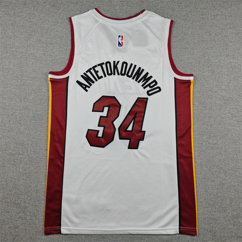 Men's Miami Heat #34 Tre Donaldson Nike Association White Swingman Jersey