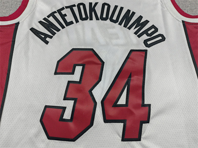 Men's Miami Heat #34 Tre Donaldson Nike Association White Swingman Jersey