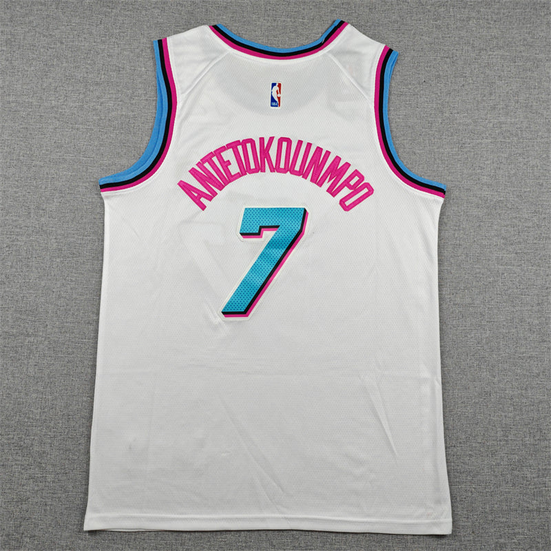Men's Miami Heat #34 Giannis Antetokounmpo Nike Original Vice Swingman Jersey