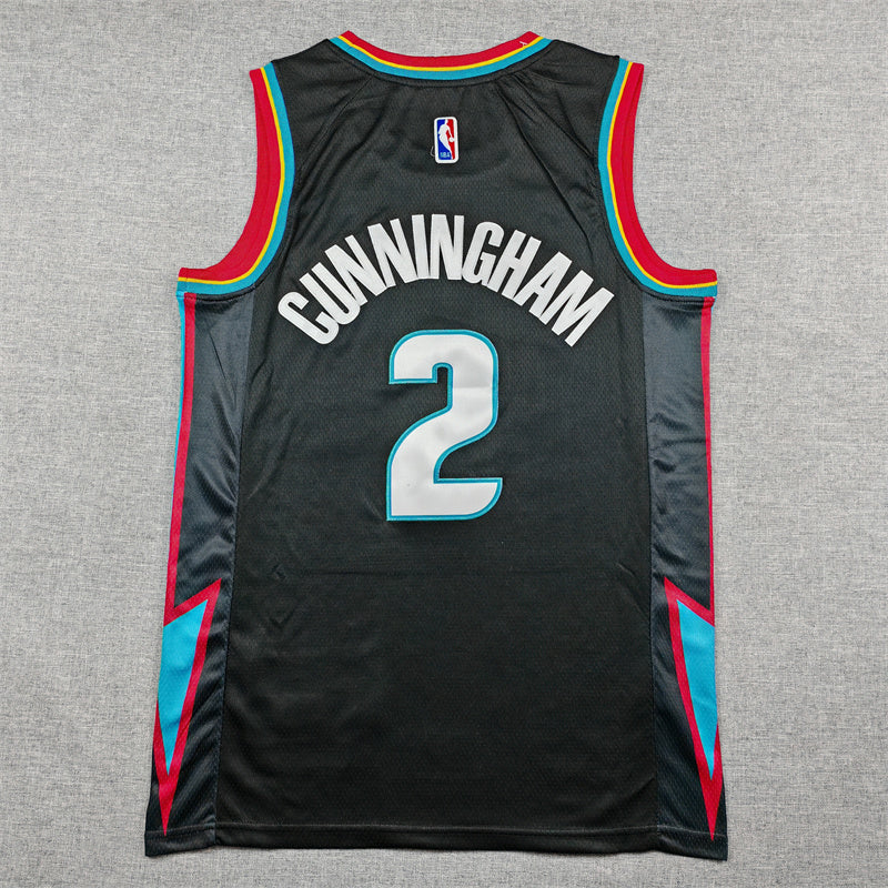 Men's Detroit Pistons #2 Cade Cunningham Nike City Edition Swingman Jersey