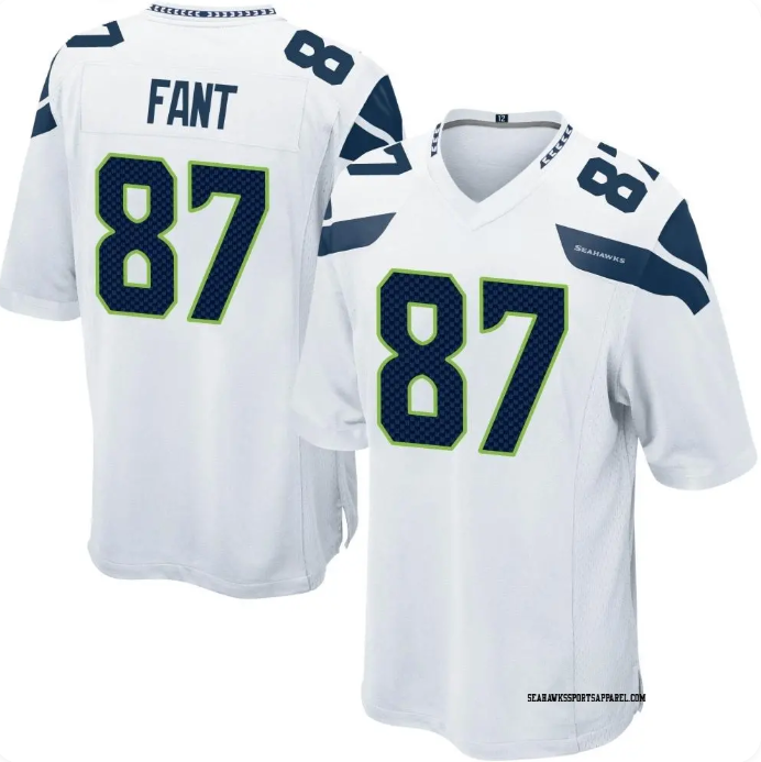 Noah Fant #87 Seattle Seahawks Nike Game Jersey – White