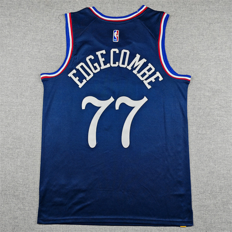 Men's Philadelphia 76ers #77 VJ Edgecombe Navy 2025/26 Swingman Jersey - City Edition