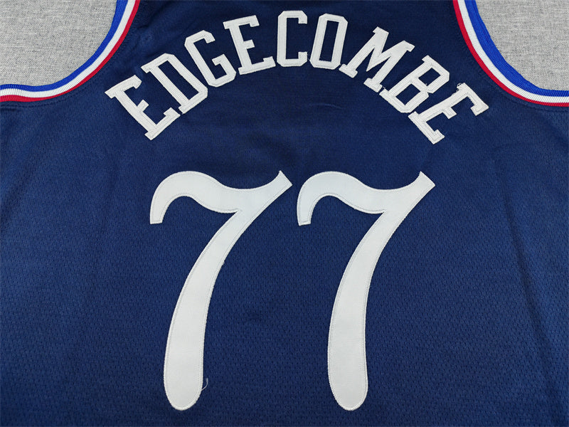 Men's Philadelphia 76ers #77 VJ Edgecombe Navy 2025/26 Swingman Jersey - City Edition