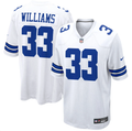 Javonte Williams #25 Dallas Cowboys Nike Game Jersey – White