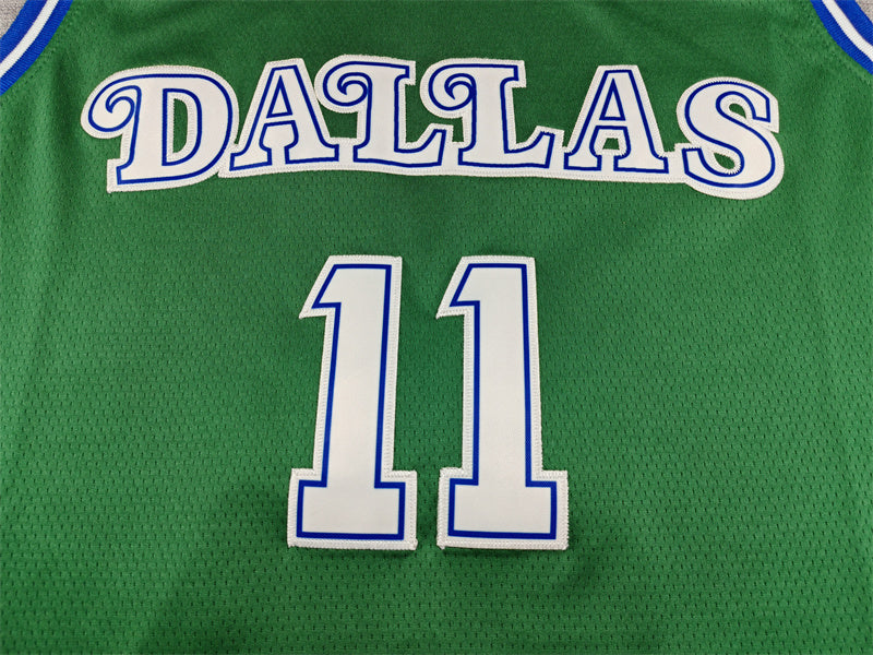 Men's Dallas Mavericks #11 Kyrie Irving Classic Edition Green Swingman Jersey