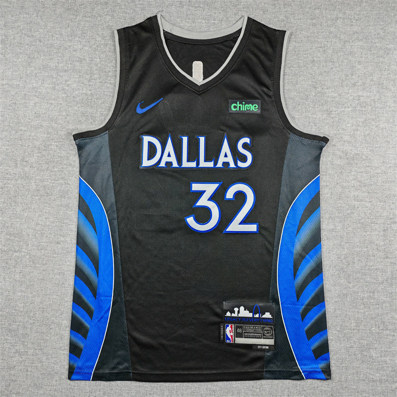 Men's Dallas Mavericks #2 Cooper Flagg Black Basketball Jersey