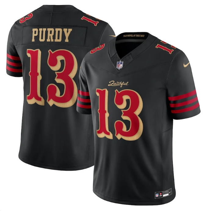 Brock Purdy San Francisco 49ers 2025 Rivalries Collection Jersey – Black