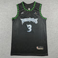 Men's Minnesota Timberwolves #3 Stephon Marbury Black 1997/98 Hardwood Classics Swingman Jersey