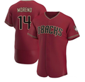 Arizona Diamondbacks #14 Gabriel Moreno Gray Home Limited Elite Baseball Jersey
