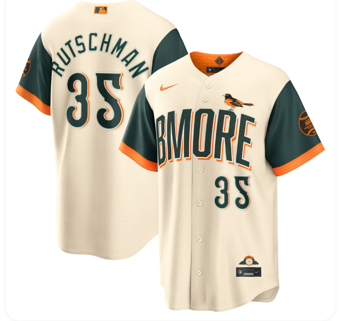 Adley Rutschman #35 Baltimore Orioles Nike 2026 City Connect Stadium Jersey – Cream