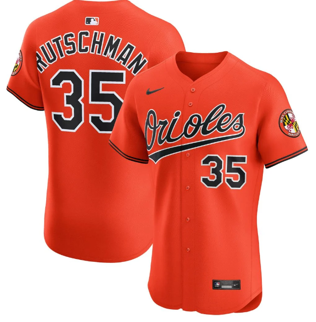 Adley Rutschman #35 Baltimore Orioles Nike Limited Jersey – 2nd Alternate Orange