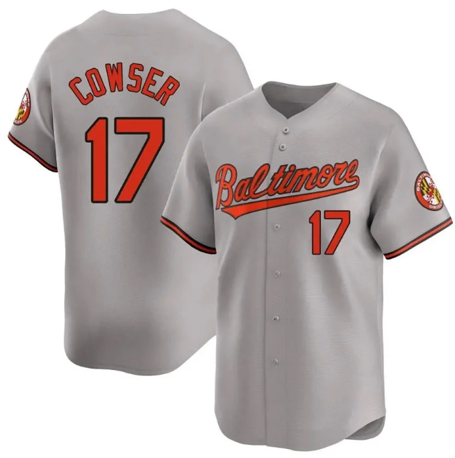 Colton Cowser #17 Baltimore Orioles Nike Home Limited Player Jersey – Gray