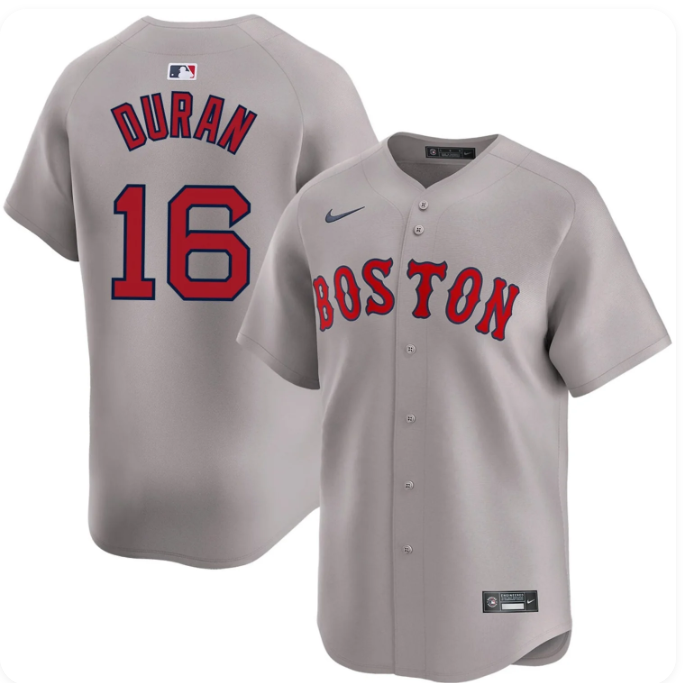 Boston Red Sox Jarren Duran #16 Gray Road Limited Stitched Jersey