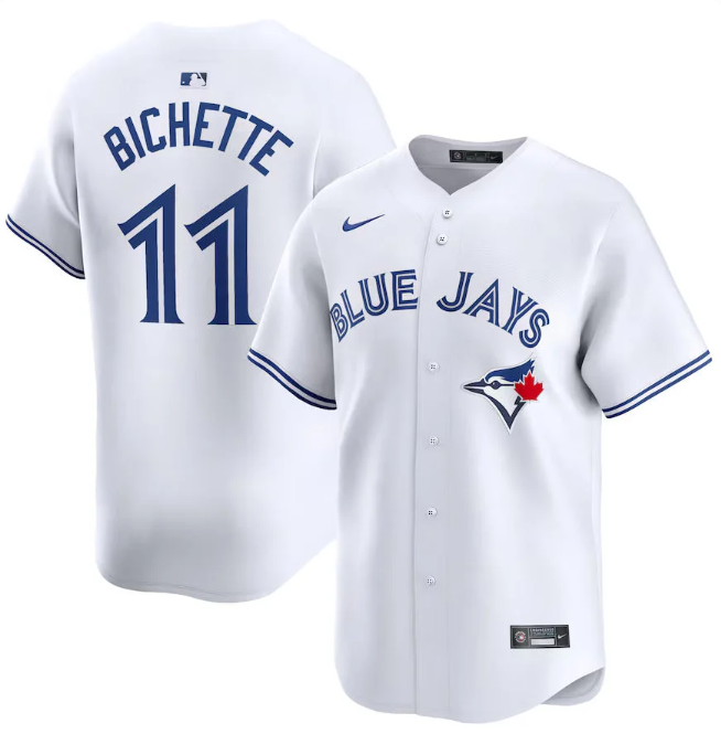 Men's Bo Bichette Toronto Blue Jays #11 Home Limited Jersey - White