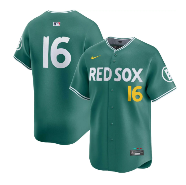 Boston Red Sox Jarren Duran #16 2025 City Connect Limited Vapor Jersey – Green