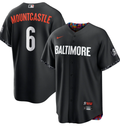 Baltimore Orioles Ryan Mountcastle #6 City Connect Blackout Home Game Stitched Jersey