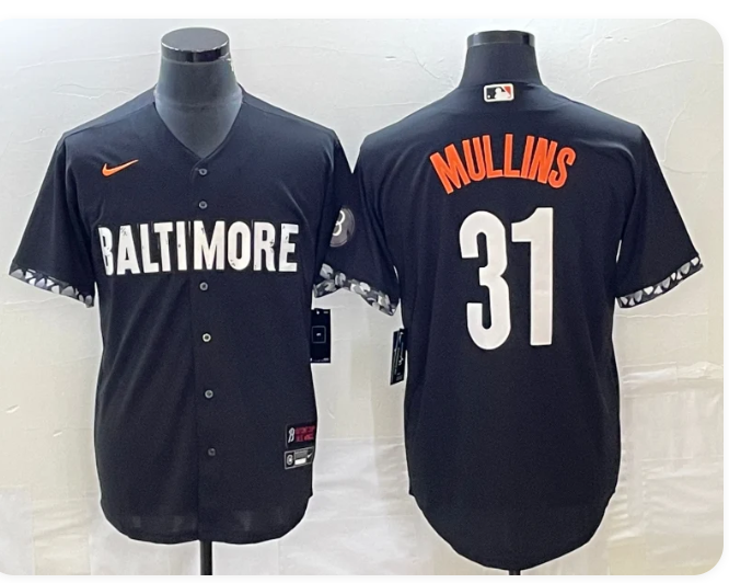 Cedric Mullins #31 Baltimore Orioles Majestic 2023 City Connect Replica Player Jersey – Black