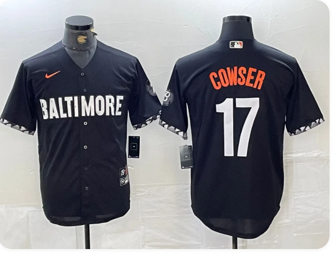 Colton Cowser #17 Baltimore Orioles Nike Alternate Limited Player Jersey – Black