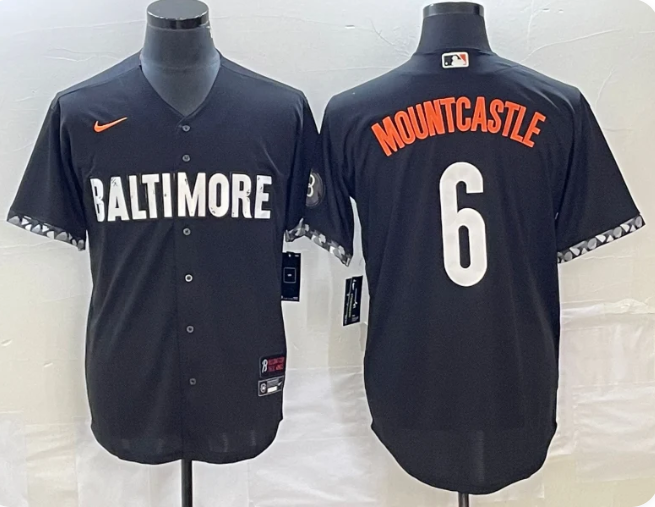 Baltimore Orioles Ryan Mountcastle #6 2023 City Connect Replica Player Jersey – Black