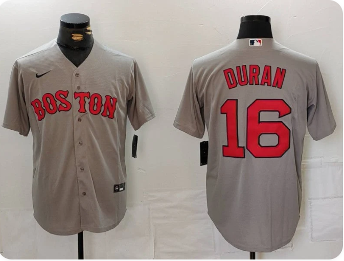 Boston Red Sox Jarren Duran #16 Gray Away Limited Player Jersey