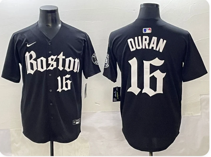 Boston Red Sox Jarren Duran #16 Black Replica Player Jersey