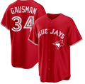 Men's Toronto Blue Jays Kevin Gausman #34 Red Home Limited Stitched Jersey