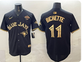 Men's Toronto Blue Jays Bo Bichette #11 Black Nike Replica Player Jersey