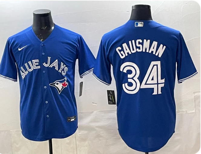 Men's Toronto Blue Jays Kevin Gausman #34 Powder Blue Replica Player Jersey