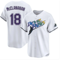 Men's Tampa Bay Rays #18 Shane McClanahan Player White City Connect Home Stitched Jersey