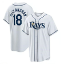 Men's Tampa Bay Rays #18 Shane McClanahan Home Replica Player Jersey - White