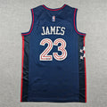 Men's Philadelphia 76ers Navy 2023/24 Custom Swingman Jersey - City Edition