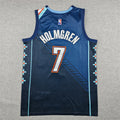Men's Oklahoma City Thunder #7 Chet Holmgren Blue Swingman Jersey - Icon Edition