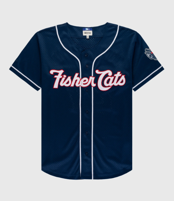 Vladimir Guerrero Jr. New Hampshire Fisher Cats #27 Vintage Minor League Mesh Button-Up Jersey