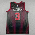 Chicago Bulls Men's #3 Statement Edition Jersey - Black Stripe