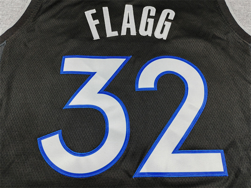 Men's Dallas Mavericks #2 Cooper Flagg Black Basketball Jersey