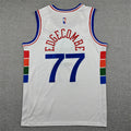 Men's Philadelphia 76ers #77 VJ Edgecombe Nike Association Edition Swingman Jersey - White