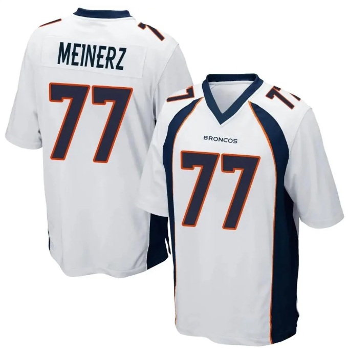 Quinn Meinerz #77 Denver Broncos Nike 2024 Game Jersey – White