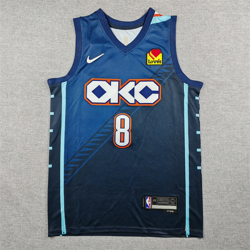 Chet Holmgren Oklahoma City Thunder Men's #7 2025-26 City Edition Swingman Jersey