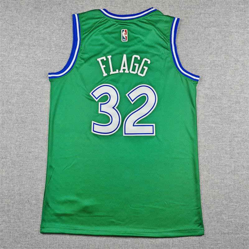 Men's Dallas Mavericks #2 Cooper Flagg Nike Classic Edition Green Swingman Jersey