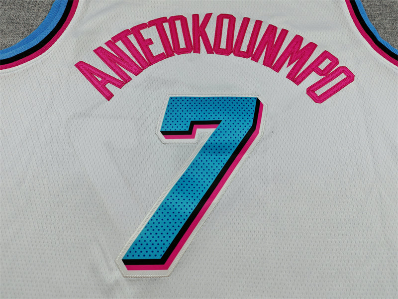 Men's Miami Heat #34 Giannis Antetokounmpo Nike Original Vice Swingman Jersey