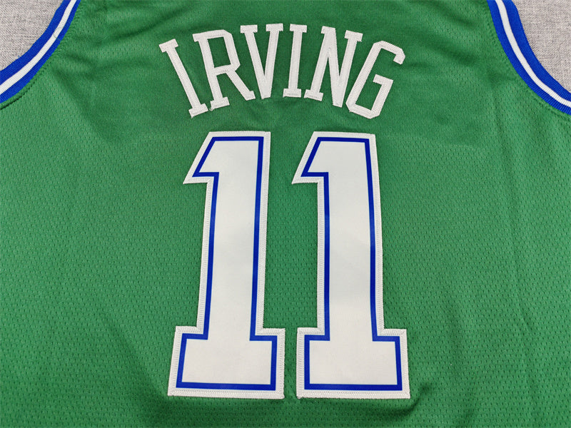 Men's Dallas Mavericks #11 Kyrie Irving Classic Edition Green Swingman Jersey