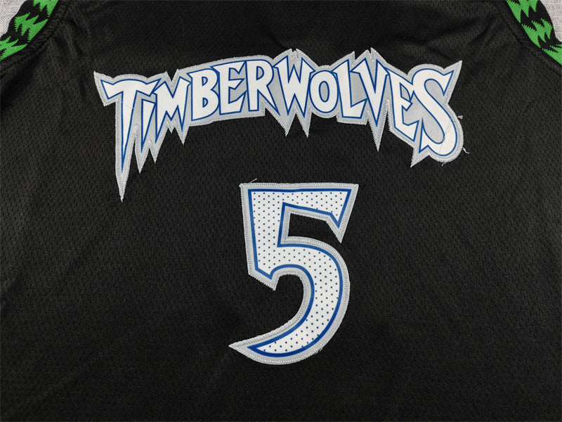 Men's Minnesota Timberwolves #5 Anthony Edwards Classic Black Swingman Jersey